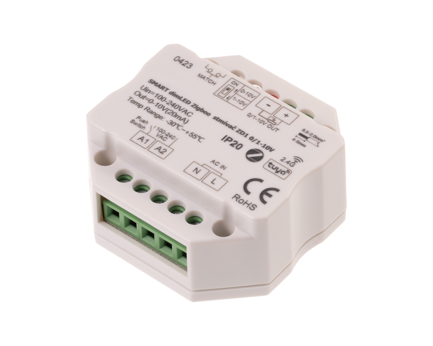 T-LED DimLED SMART Stmievač ZigBee pre LED svietidlá 0/1-10V 065506