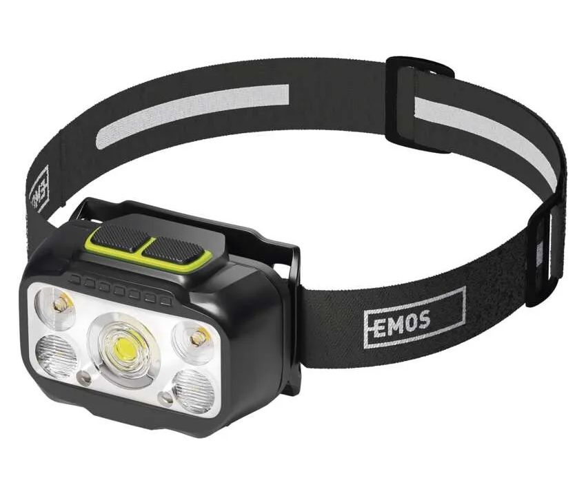 EMOS LED hybridná nabíjacia čelovka 550 lm, 110 m, Li-Pol / 3× AAA P3546