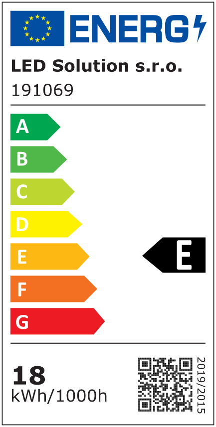 LED Solution Strieborný prisadený LED panel s rámčekom 300 x 300mm 18W Premium Farba svetla: Teplá biela 191068_191019