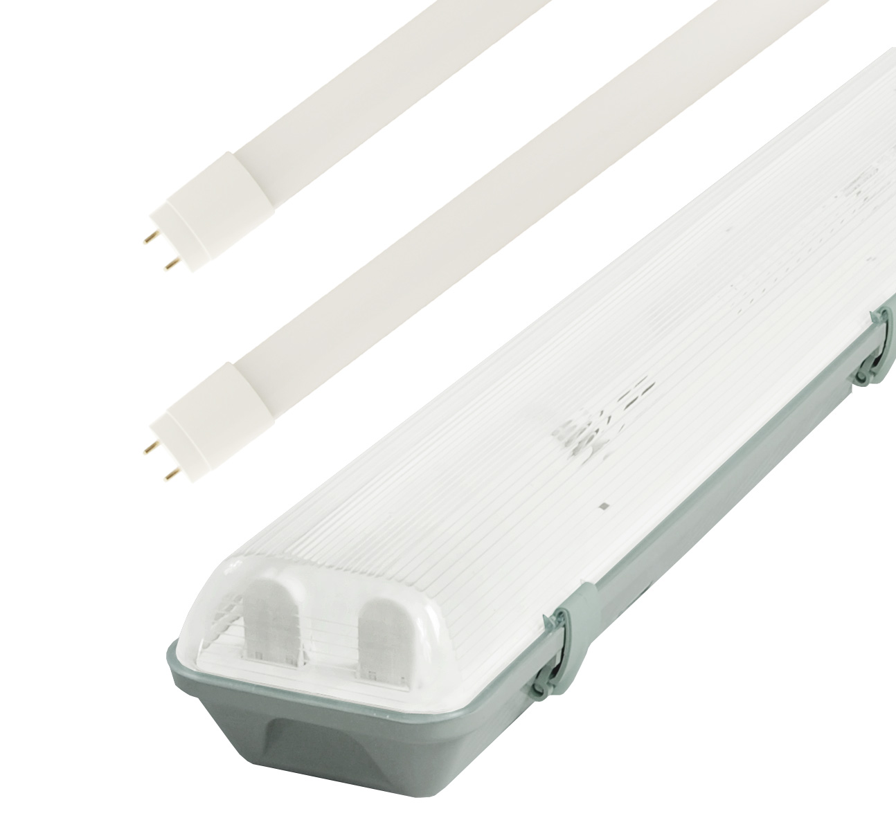 LED Solution Žiarivkové teleso 60cm + 2x LED trubice 9W Economy Barva světla: Denná biela GXWP209-SET-DB