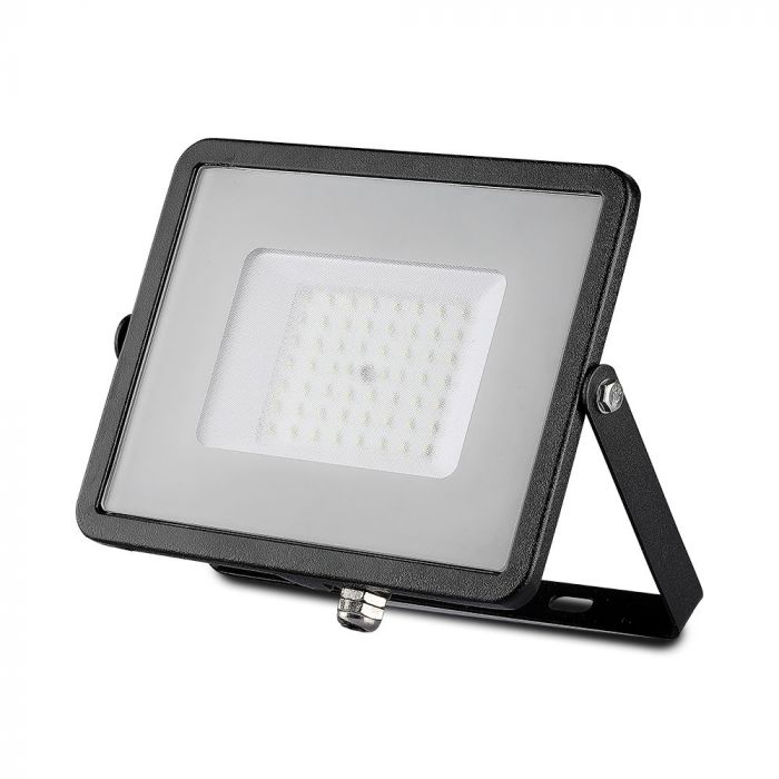 LED Solution Čierny LED reflektor 50W Premium Farba svetla: Teplá biela 21406
