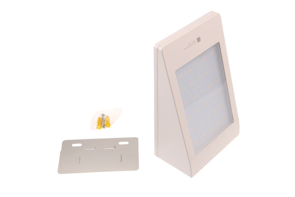 T-LED Solárne fasádne svietidlo s pohybovým čidlom biele Farba svetla: Teplá biela 106104