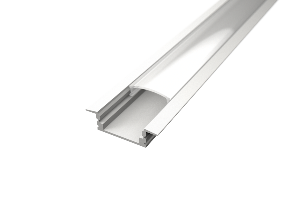 LED Solution Vstavaný profil pre LED pásiky V1 biely varianty: Profil bez difuzoru (krytu) 1m LP301W-1M