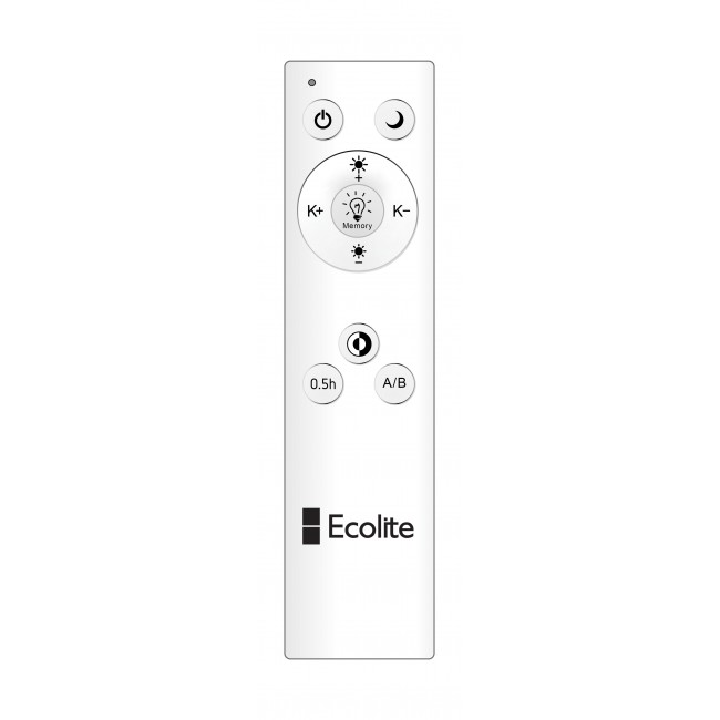 Ecolite Biele LED stropné/nástenné svietidlo hranaté 40W WMKL01S-40W/LED-BI