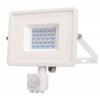 Biely LED reflektor 50W s pohybovým snímačom Premium