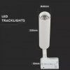 Biely lištový LED reflektor 15W 3F Premium