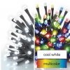 LED vianočný reťaz 2v1 10m, studená bielá/multicolor, vnútorné i vonkajšie, programy