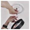 Čierny prisadený LED panel s tenkým rámčekom guľatý 170mm 12,5W CCT Premium