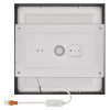 Čierny prisadený LED panel s tenkým rámčekom hranatý 225 x 225mm 21W CCT Premium