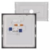 Čierny prisadený LED panel s tenkým rámčekom hranatý 225 x 225mm 21W CCT Premium