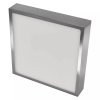 Strieborný prisadený LED panel s tenkým rámčekom hranatý 225 x 225mm 21W CCT Premium