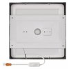 Strieborný prisadený LED panel s tenkým rámčekom hranatý 225 x 225mm 21W CCT Premium