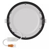 Čierny vstavaný LED panel guľatý 170mm 12,5W CCT Premium