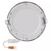 Strieborný vstavaný LED panel guľatý 170mm 12,5W CCT Premium