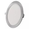 Strieborný vstavaný LED panel guľatý 225mm 18W CCT Premium