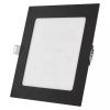 Čierny vstavaný LED panel hranatý 170 x 170mm 12,5W CCT Premium