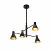 pol pl Lampa sufitowa czarno zlota mat regulowana 4x40W Less Candellux 34 72689 8202 3