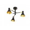 pol pl Lampa sufitowa czarno zlota mat regulowana 3x40W Less 33 70975 8201 4