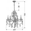 pol pl Zyrandol krysztalowy francuskie zloto 57cm 5xE14 Aurora 8579 4