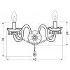 pol pl Kinkiet scienny podwojny zloty z krysztalkami Maria Teresa Candellux 22 94592 8565 3