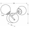 pol pl Kinkiet scienny podwojny chromowy szklane klosze Best Candellux 22 67241 8182 2