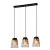 pol pl Lampa wiszaca czarno zlota szklany klosz 3x60W E27 Fresno Candellux 33 78094 70638 2