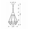 pol pl Lampa wiszaca czarna zloty druciany klosz Primo 31 06189 116668 2