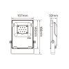 Mi-Light MiBoxer RF LED reflektor RGB+CCT 10W