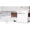 Mi-Light RF Nástenný diaľkový ovládač pre jednofarebné LED pásiky, 4-kanálový, AC 230V