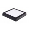 Čierny prisadený LED panel hranatý 220x220mm 18W