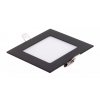 Čierny vstavaný LED panel hranatý 120 x 120mm 6W