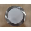 Strieborný prisadený LED panel guľatý 175mm 12W Teplá biela - POSLEDNÝ KUS