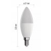 GoSmart CCT+RGB LED žiarovka stmievateľná 4,8W E14 Zigbee