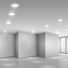 Biely vstavaný LED panel guľatý 120mm 6W Economy