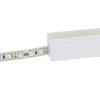 Silikónový profil pre LED pásiky hranatý S1