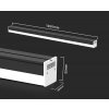 Čierne LED lineárne svietidlo 40W