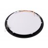 Čierny vstavaný LED panel guľatý 174mm 12W 24V CCT