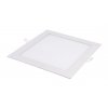 Biely vstavaný LED panel hranatý 225 x 225mm 18W 24V CCT