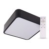 SMART TUYA Čierne LED stropné svietidlo hranaté 400x400mm 36W CCT s DO