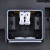 Čierne LED stropné/nástenné svietidlo 36-44W I65 CCT