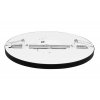 Čierny vstavaný LED panel okrúhly 225mm 6-18W CCT