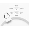 Biely vstavaný LED panel okrúhly 225mm 6-18W CCT s pohybovým čidlom