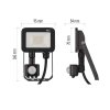 LED reflektor s káblovou spojkou 10W a pohybovým snímačom Premium