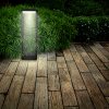 Čierne záhradné LED stĺpikové svietidlo 7W IP54 CCT