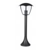 Čierna záhradná lampa pre žiarovku E27 60cm