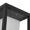 Šedé LED nástenné solárne svietidlo s pohybovým čidlom 2W IP65