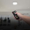 Čierne prisadené LED svietidlo štvorcové 295x295mm 18W IP44 Premium s pohybovým MW čidlom a DO