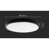 Čierne prisadené LED svietidlo okrúhle 350mm 36W IP44 Premium