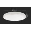 Biele prisadené LED svietidlo okrúhle 350mm 36W IP44 Premium