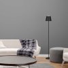 Čierna LED stojacia nabíjacia lampa 500-1300mm 4W IP54